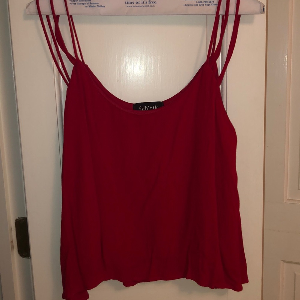 Red Strappy Top!